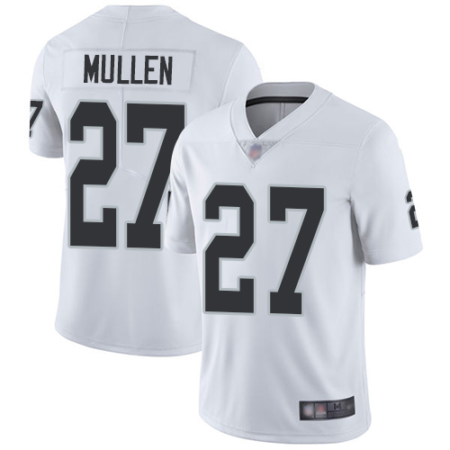 Men Oakland Raiders Limited White Trayvon Mullen Road Jersey NFL Football #27 Vapor Untouchable Jersey->women nfl jersey->Women Jersey